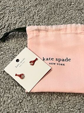 kate spade red lobster earrings